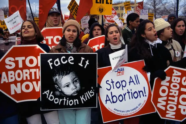 Young Pro-Life Supporters at March for Life Rally