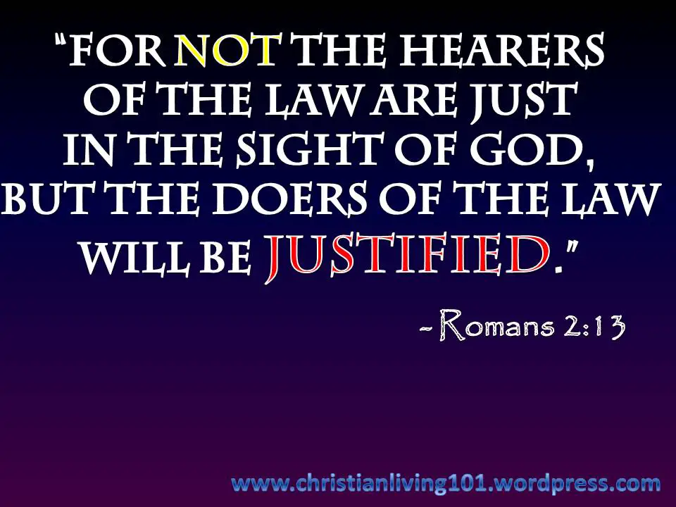Don't be a hearer, but a DOER!