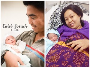 My wife, child, and I.