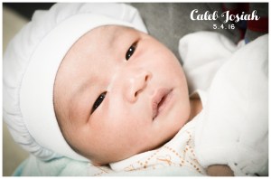 My firstborn child, Caleb Josiah.