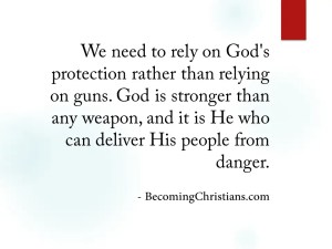 Christian quote about gun