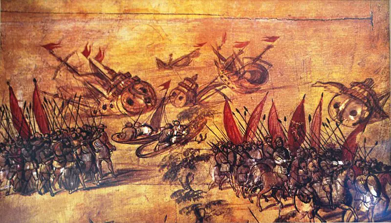 Destroying Hernan Cortes Destroying his Ship