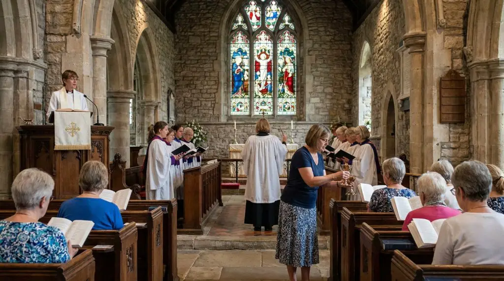 women serving in a church
