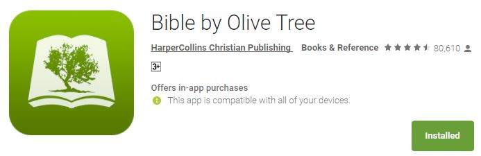 Bible by Olive Tree Mobile App