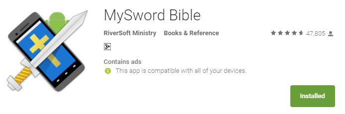 MySword Bible Mobile Application