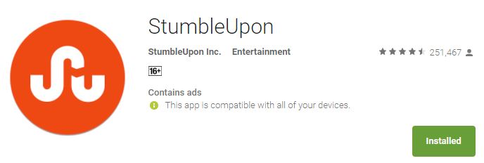 StumbleUpon Mobile App