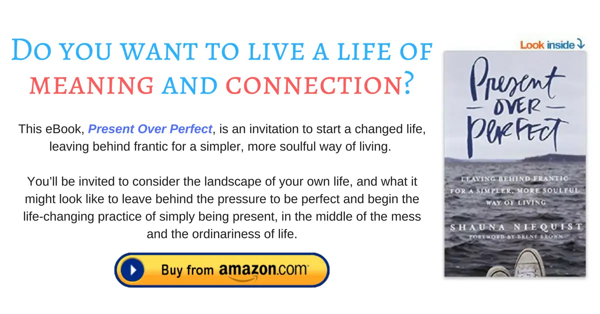 Present Over Perfect banner