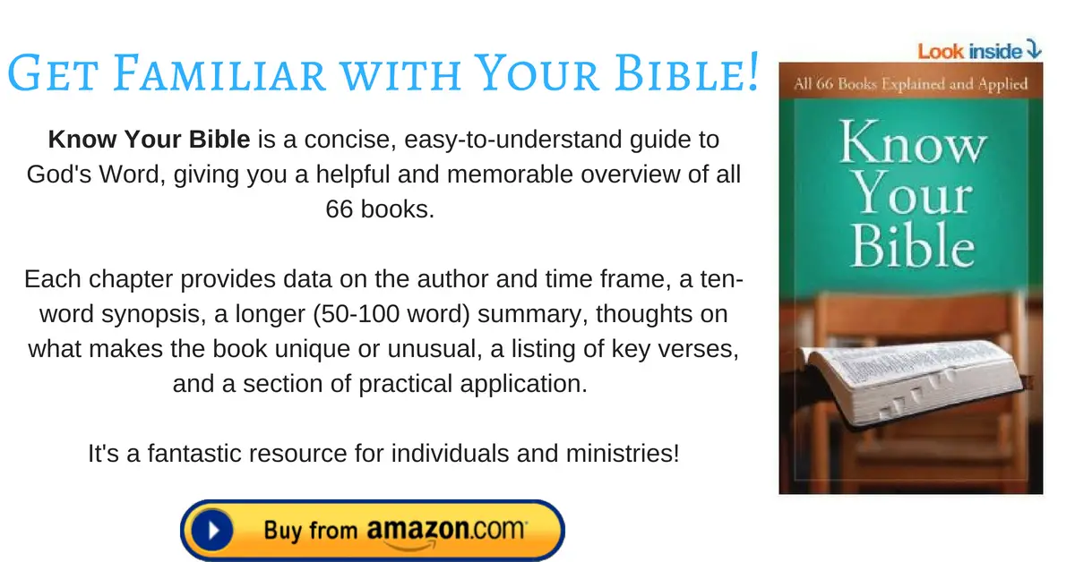 Know Your Bible All 66 Books Explained and Applied footnote
