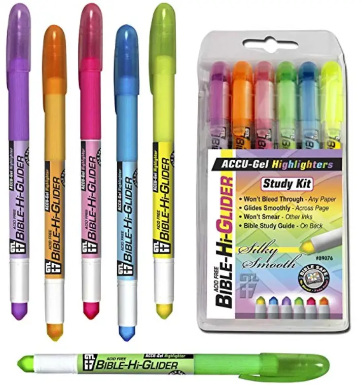 Accu-Gel Bible Highlighter Study Kit