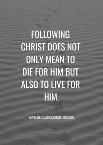 Quote about how to follow Christ.