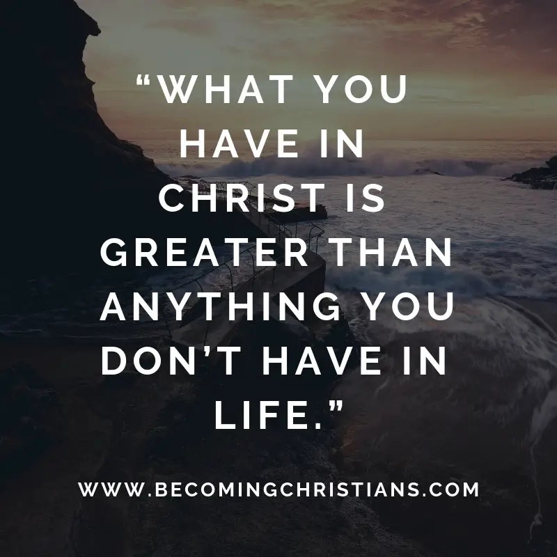 Inspiring Christian quote about possession