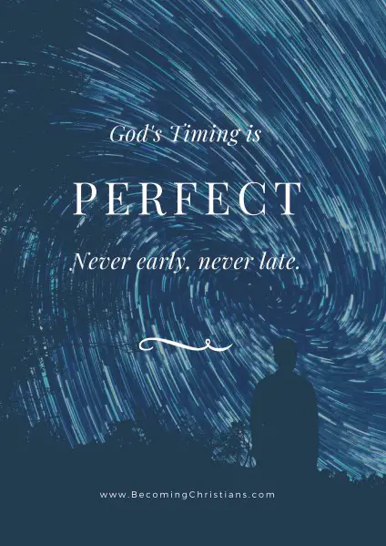 quote about God's perfect timing