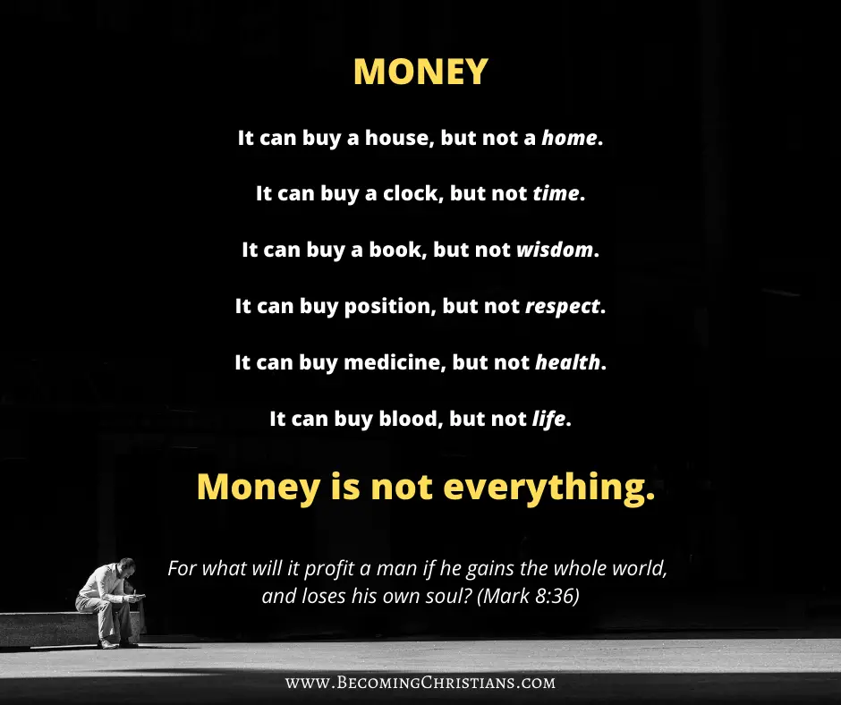 FB money quote what money can and cannot do