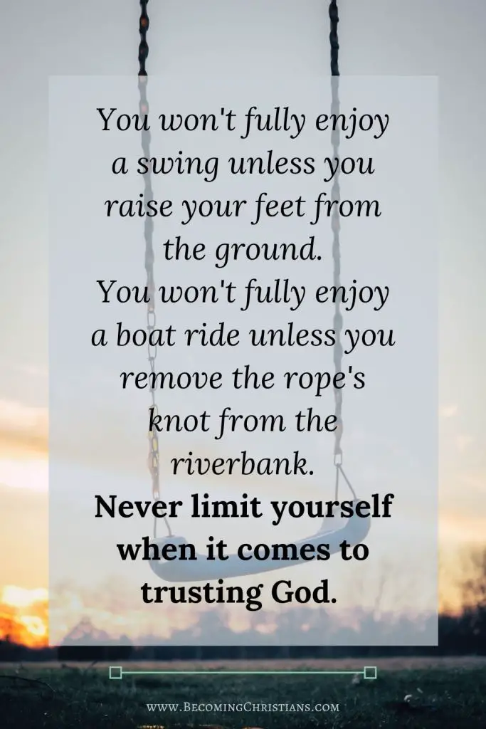 Quote about trusting God.