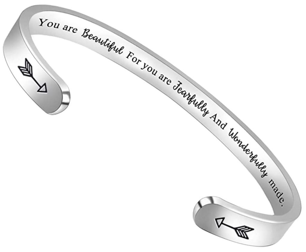 BTYSUN Bracelets for Women Inspirational Gifts for Women Girls Motivational Birthday Cuff Bangle Friendship Personalized Mantra Jewelry Come Gift Box