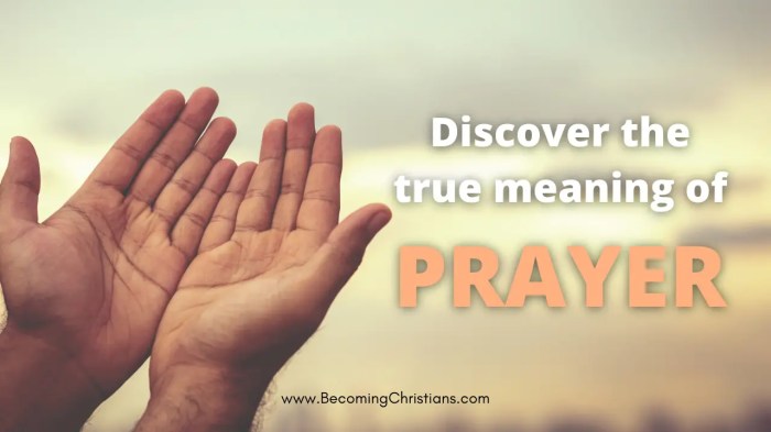 What is prayer?