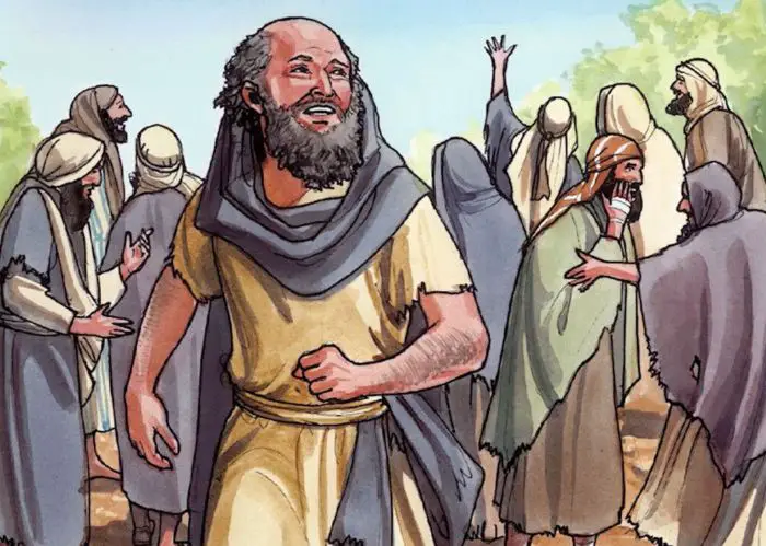 The one thankful leper in Luke 17:11-19