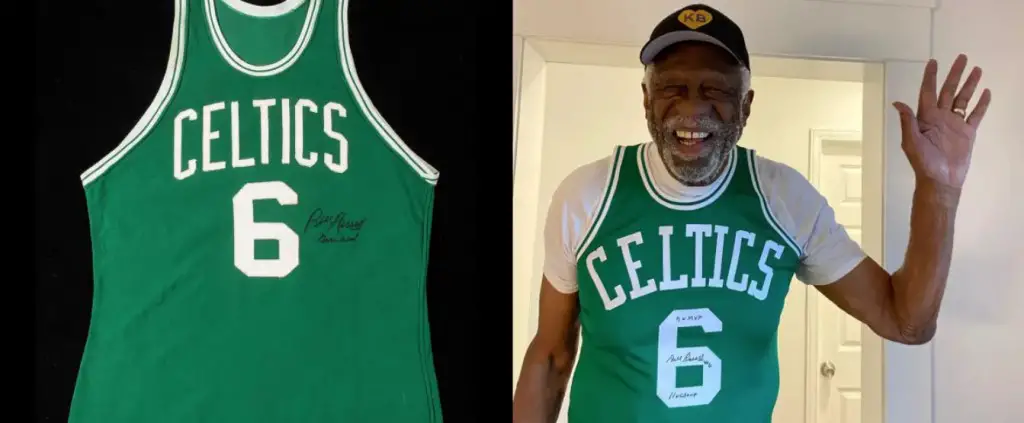 Photos from Boston Celtics's Facebook page, Bill Russell's Instagram
