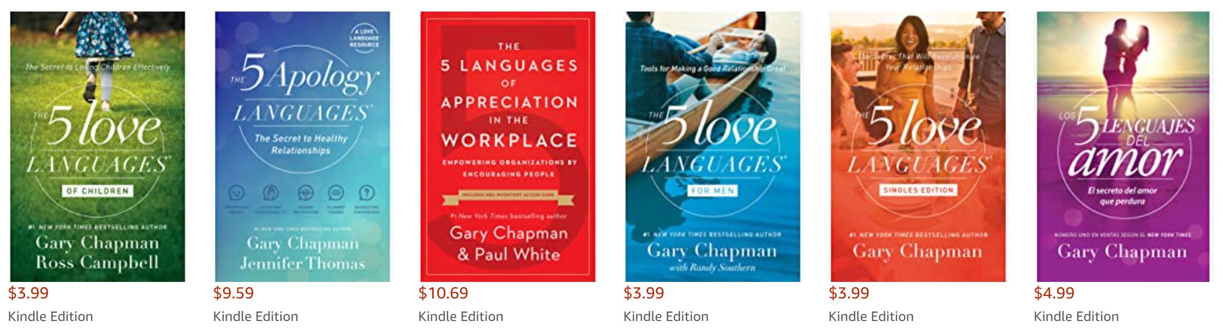 Other books of Gary Chapman related to his book the five languages of love