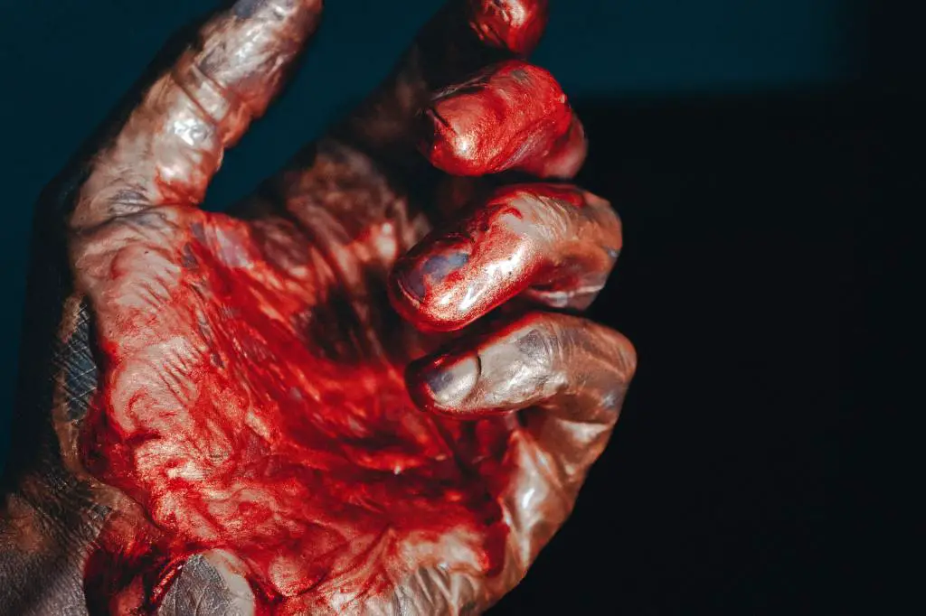 blood hands suffering