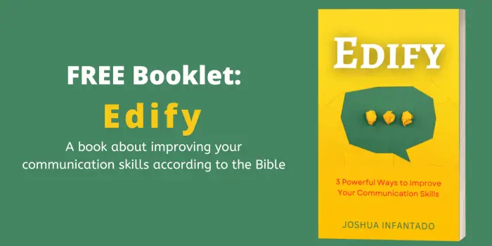 FREE Booklet Edify A book about improving your communication skills according to the Bible