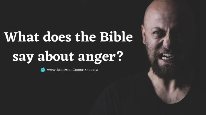 What does the Bible say about anger?
