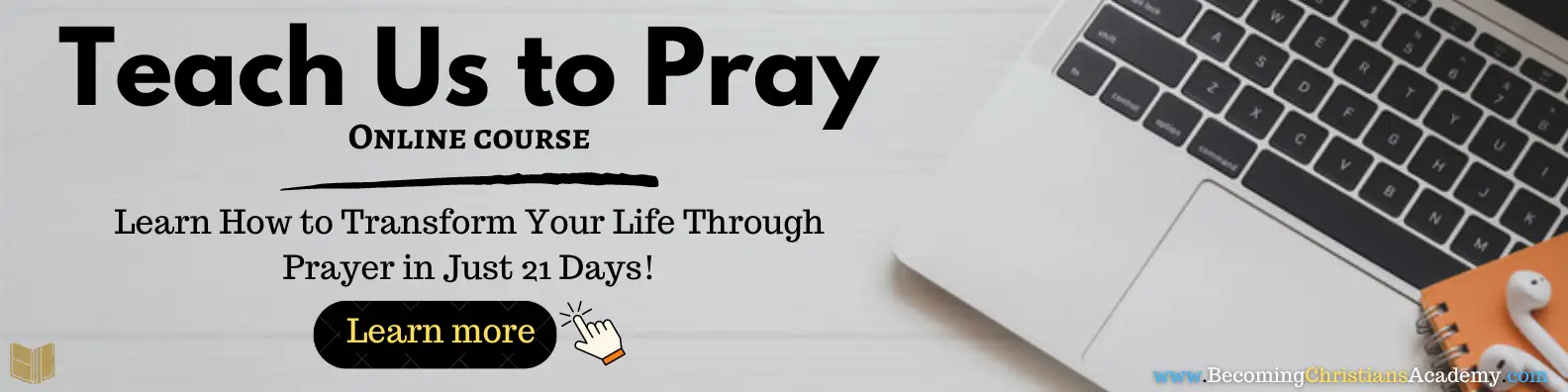 Teach us to pray online course banner