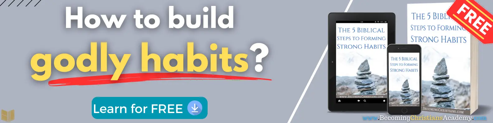 How to build godly habits free masterclass banner