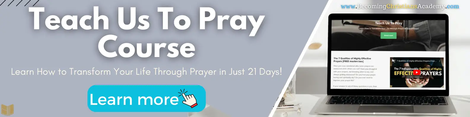 Teach Us To Pray Course promo banner