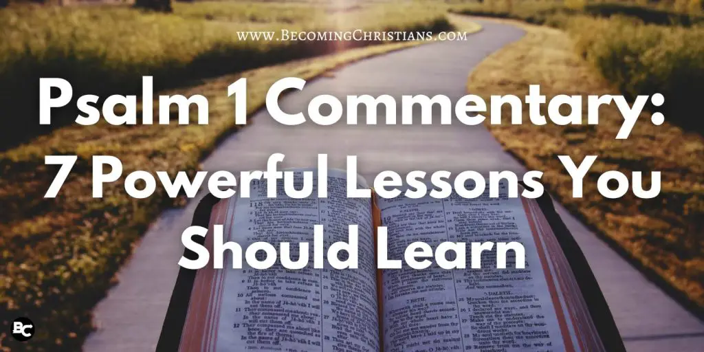 Psalm 1 Commentary 7 Powerful Lessons You Should Learn