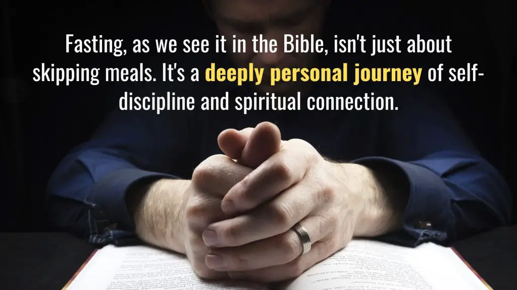 Christian quote about fasting in the Bible
