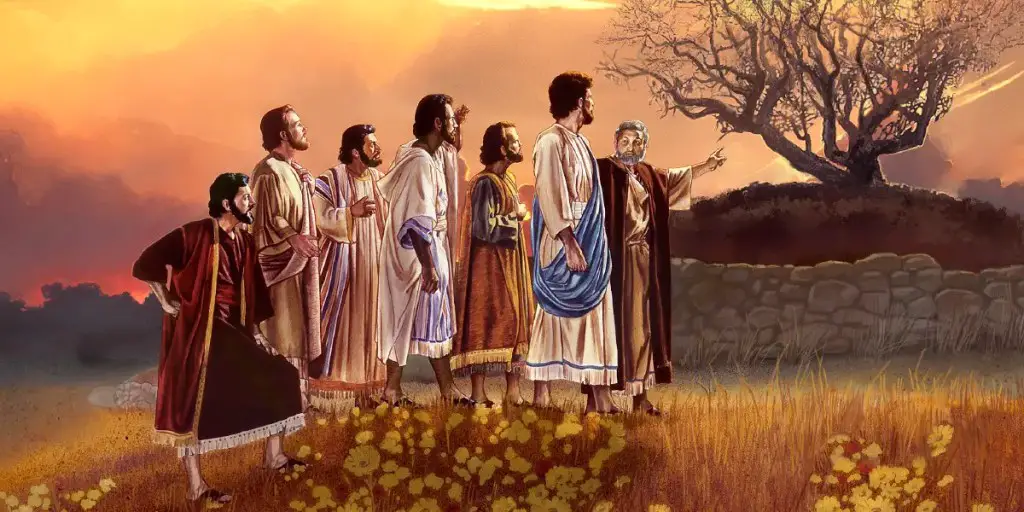 Jesus inspected the fig tree but it is all leaves without fruits