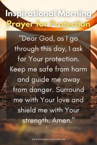 Inspirational Morning Prayers for protection