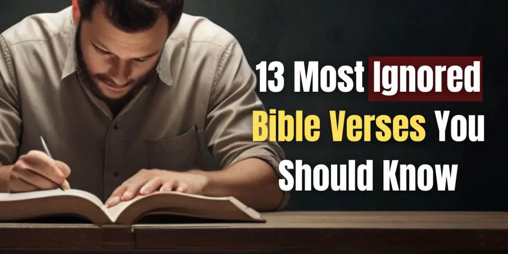 13 Most Ignored Bible Verses You Should Know