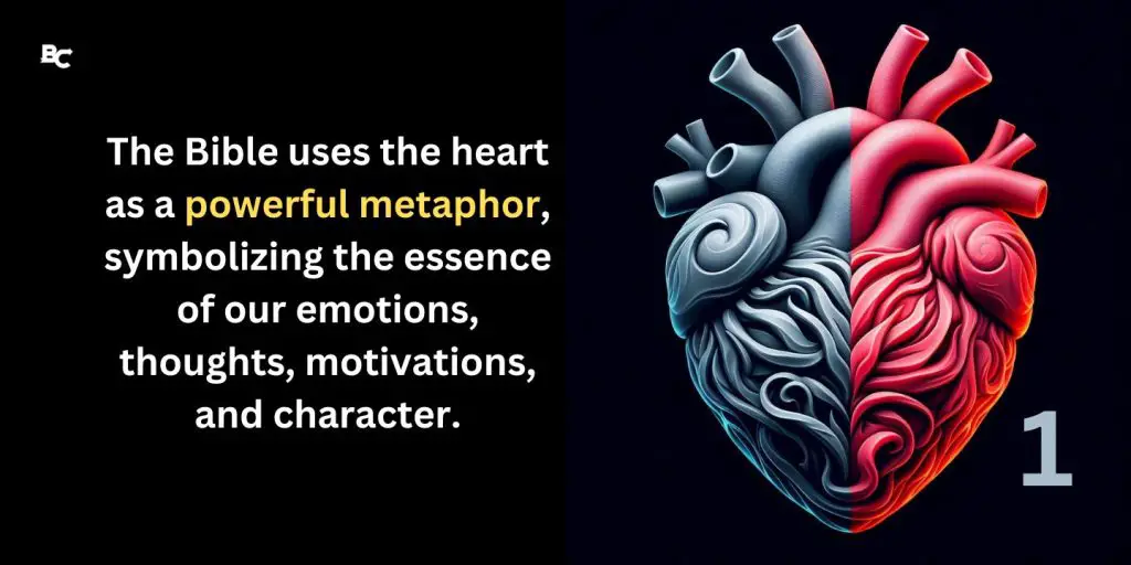 The Bible uses the heart as a powerful metaphor, symbolizing the essence of our emotions, thoughts, motivations, and character.