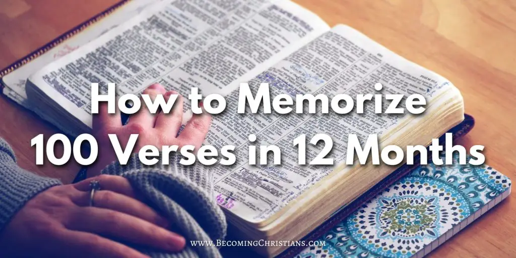 How to Memorize 100 Verses in 12 Months blog image