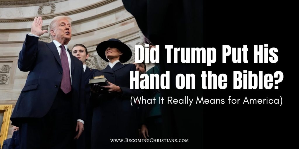 Did Trump Put His Hand on the Bible (What It Really Means for America) blog illustration