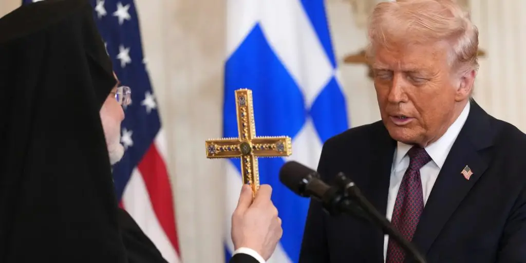 answering the question Is Trump the Antichrist with big cross