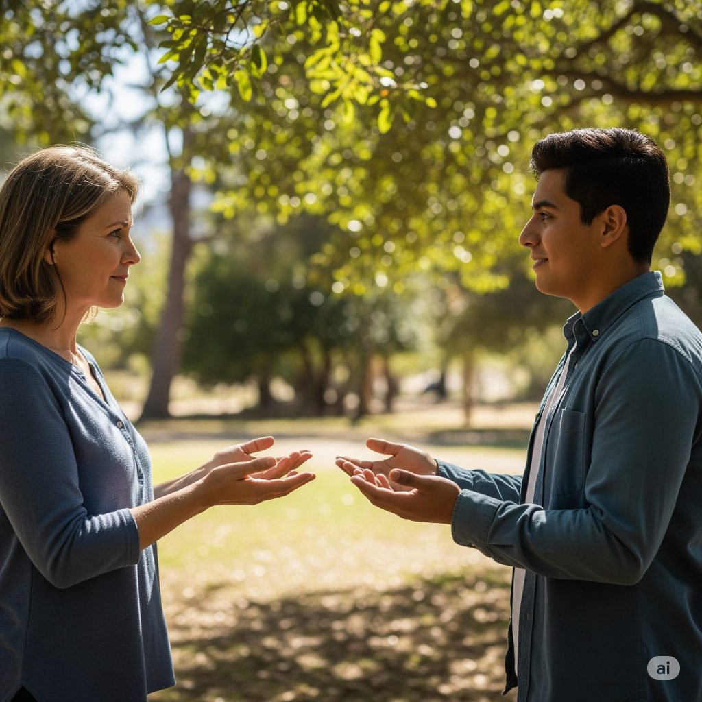 two person holding their hands up together for forgiveness