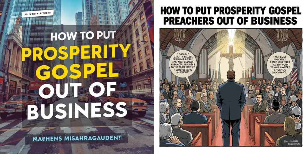 create an image of a bible preacher who looks at his empty wallet