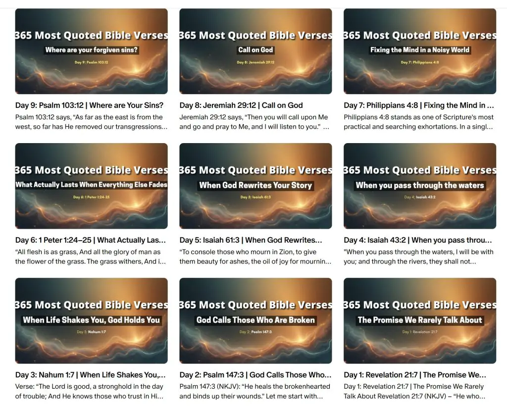 365 most quoted bible verses preview