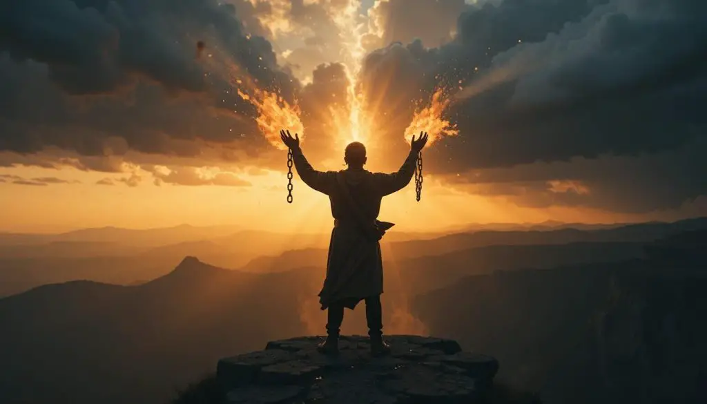 a man who breaks his chain