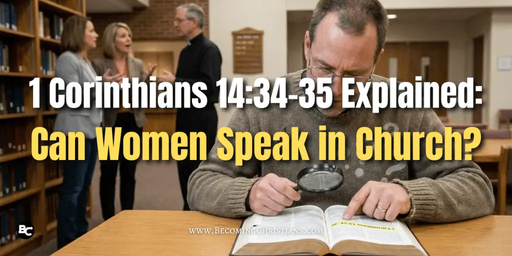 1 Corinthians 1434-35 Explained Can Women Speak in Church featured blog image