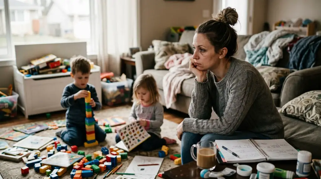 a parent who is stressed out