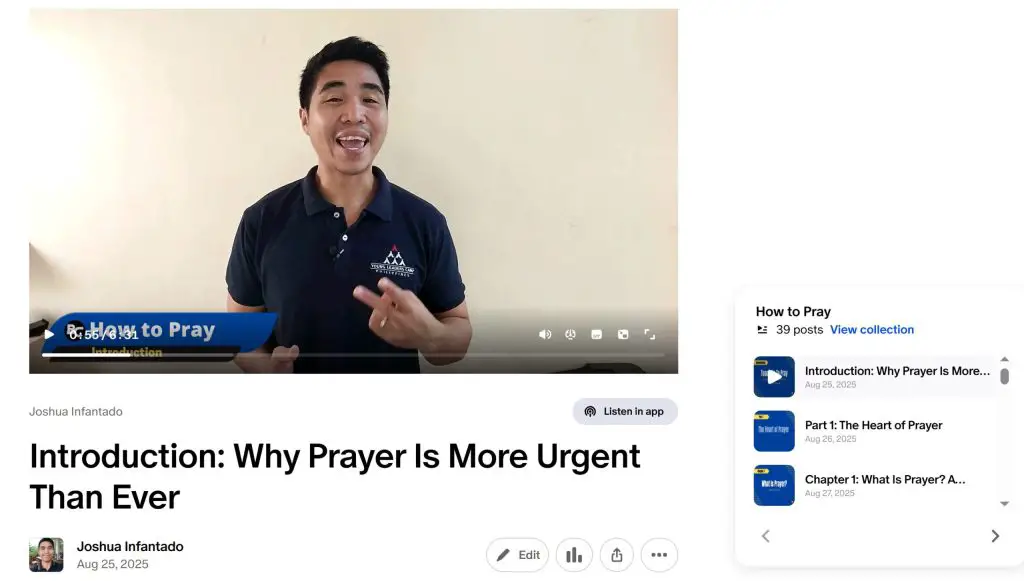 introduction of how to pray online course