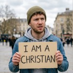 puzzled person asking if he is a christian or not