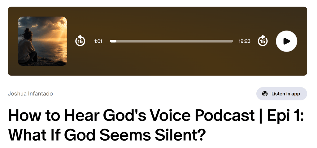 episode 1 hear God's voice