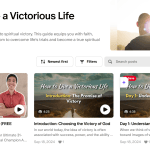 how to live a victorious life landing page image