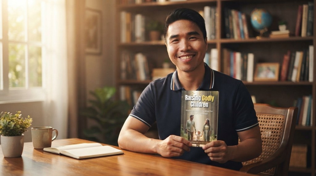how to raise godly children me holding the book