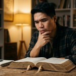 person looking at the bible and finding the most ignored commandment